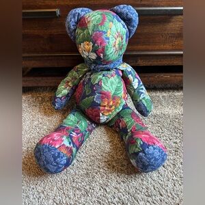 Vintage 1990’s Floral Teddy Bear JcPenney Home Collection